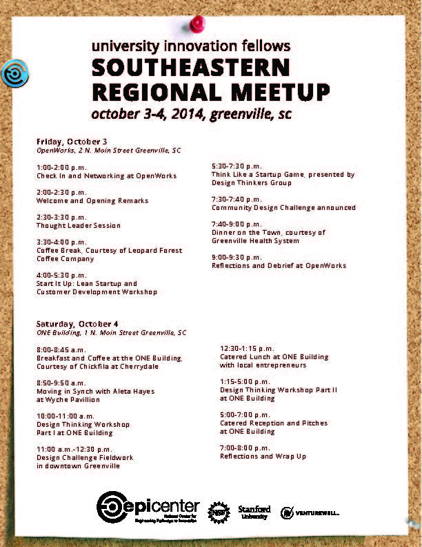 Fellows Southeastern Regional Meetup Agenda