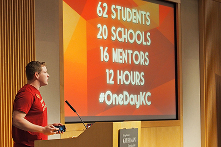 Trevor Nicks of William Jewell College kicks off #OneDayKC