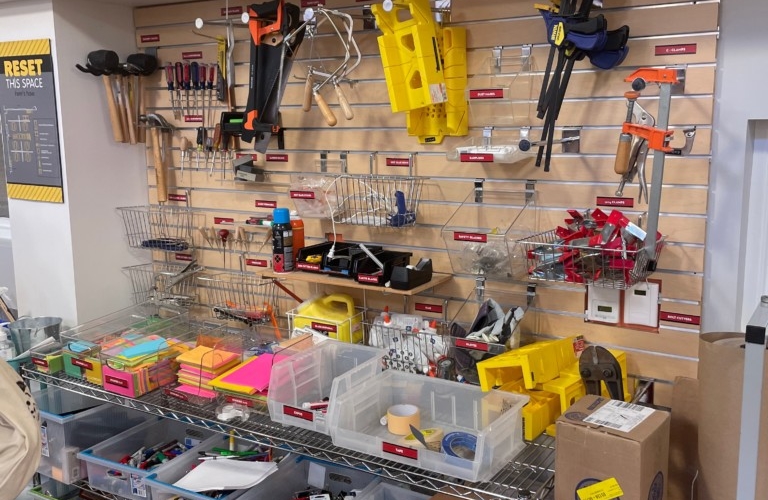 Wall of prototyping tools